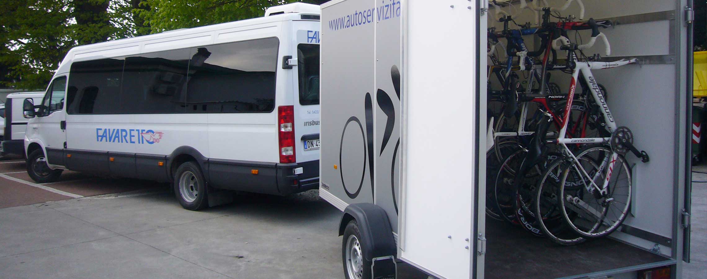 servizio rimorchio per biciclette autotrasporti favaretto